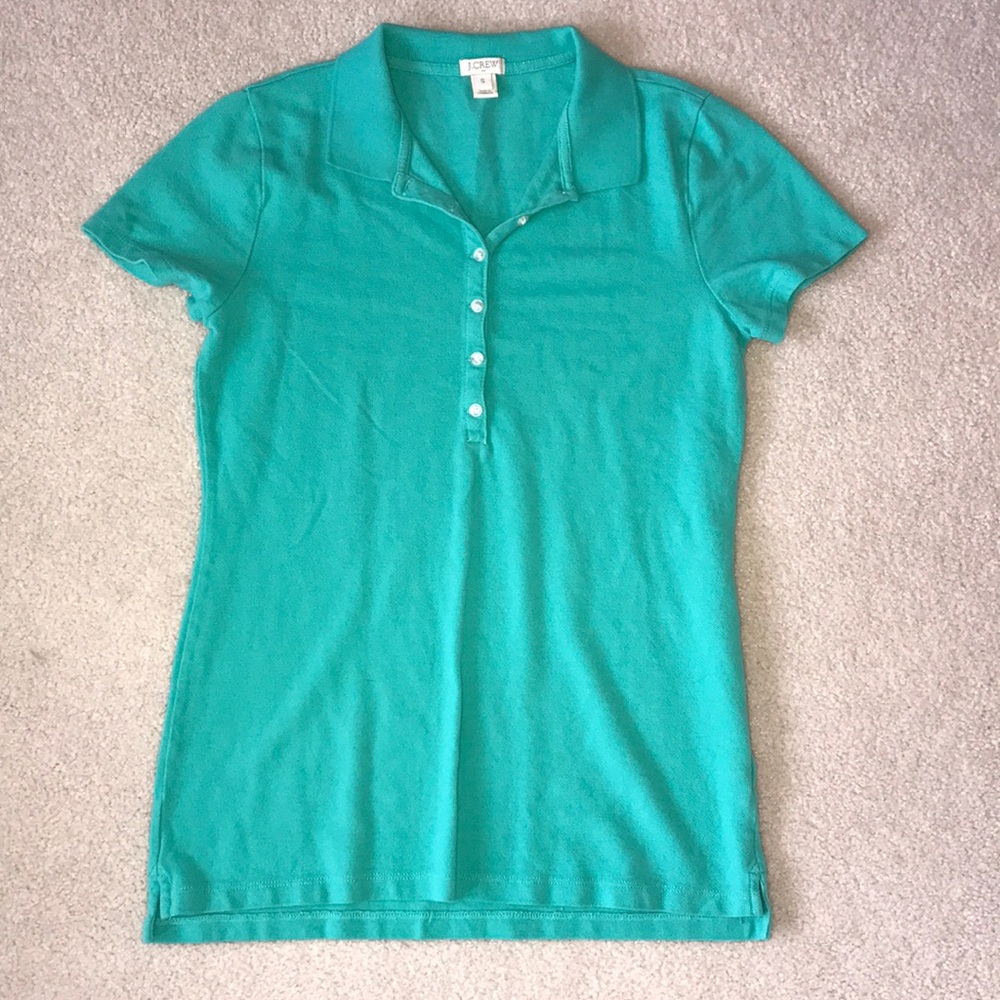 J. Crew small green polo